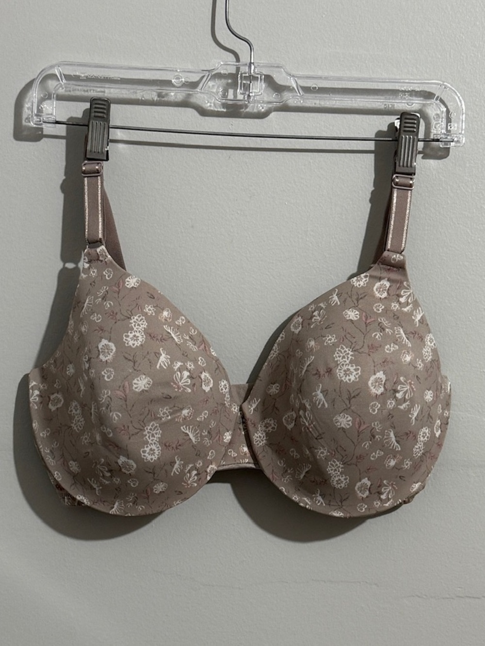 Warners Bra Womens 40D Wispy Florals Lightly Lined Underwire Cushioned T Shirt